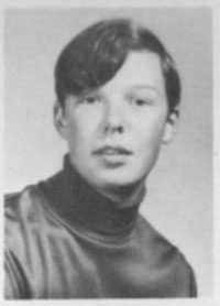 John Leonard Wordsworth 1969 Yearbook photo Applewood Heights Secondary School, Mississauga Ontario