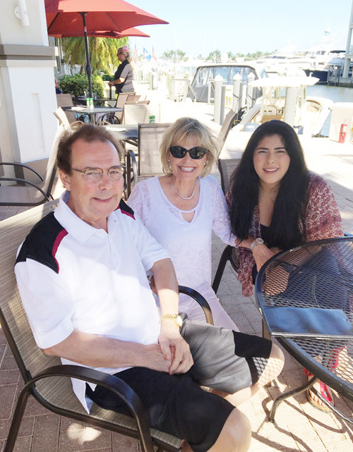 John Wordsworth family outside in Florida