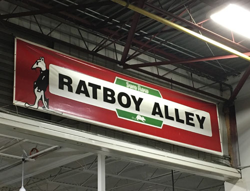 Ratboy Alley Sign at Sure Flow