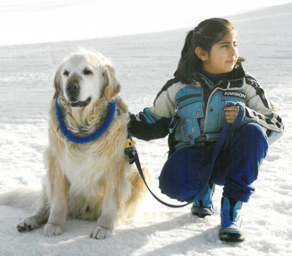 Spencer and Jess in snow