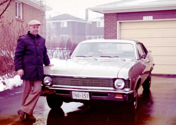 Jack Desmond Wordsworth with 1972 Chevy Nova