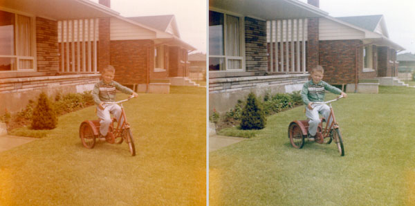 John Wordsworth first house with 3 wheeled bike