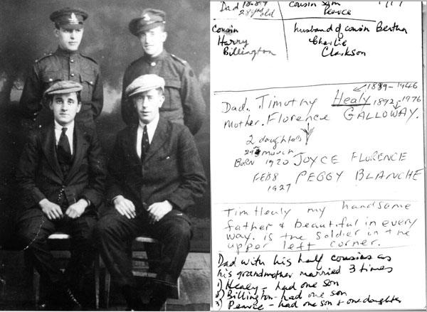 Timothy Healy Military cousins