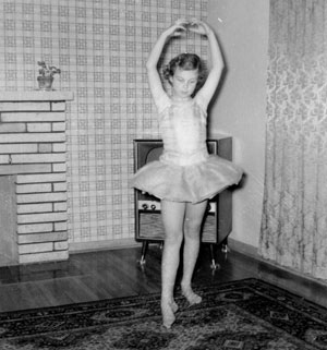 Hazel Wordsworth in ballerina outfit