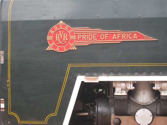 Pride of Africa train insignia