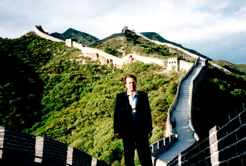 John Wordswort visiting the Great Wall of China