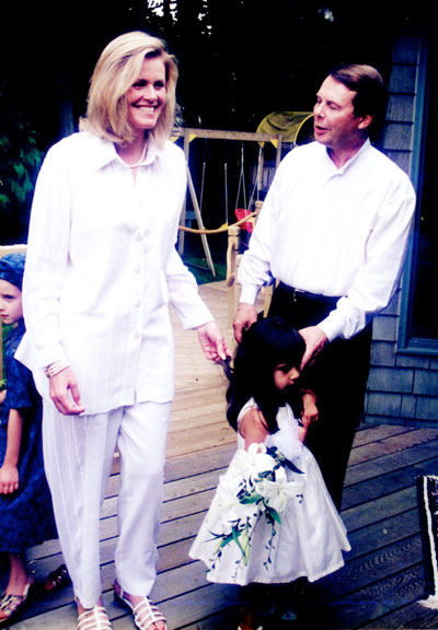 Janet Jess and John Wordsworth on Wedding Day