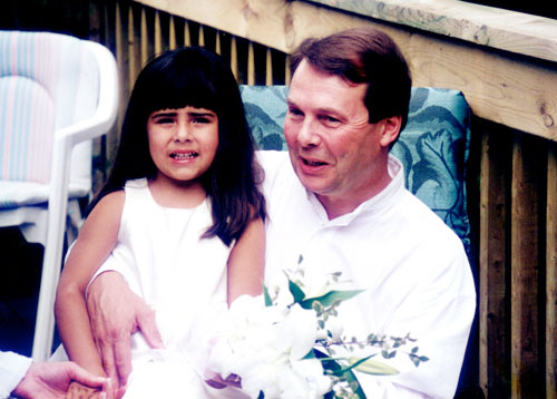 Jessican and John Wordsworth on Wedding day