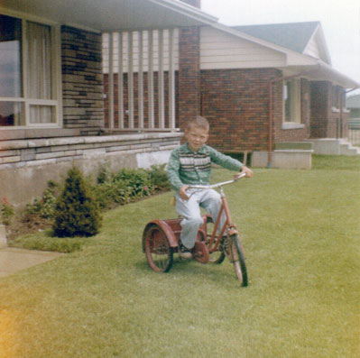 John Wordsworth on a bike